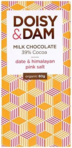 D&D Date & Himalayan Pink Salt 39% Milk Chocolate 80g