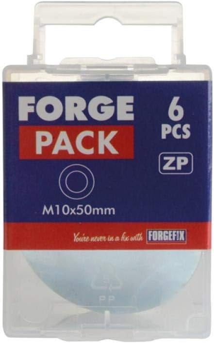 ForgePack Flat Mudguard Washers, Silver, M10 x 50mm - Image 4