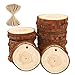 AIMINUO Small Natural Wood Slices 30 Pcs 2.4