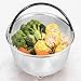 Steamer Basket for Instant Pot 8qt 6 Quart Available 18/8 Stainless Steel Insert Pressure Cooker Accessories Egg Vegetable Meat Silicone Handle Dishwasher Safe
