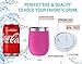 CHILLOUT LIFE 12 oz Stainless Steel Tumbler with Lid & Gift Box - Wine Tumbler Double Wall Vacuum Insulated Travel Tumbler Cup for Coffee, Wine, Cocktails, Ice Cream, Powder Coated Tumbler