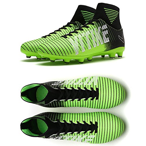 WETIKE Kids Soccer Cleats for Boys Youth Cleats Football Boots with