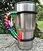 MOCE Handmade Paracord Handle for 30 oz. Tumbler, Colorful/Black