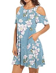 Cold Shoulder Dresses for Women Casual