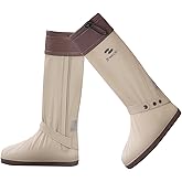 RINJOY Waterproof Rain Shoe Covers Anti-Slip and Wear-Resistant Portable Stylish Rain Boots for Adult Durable Rain Gear