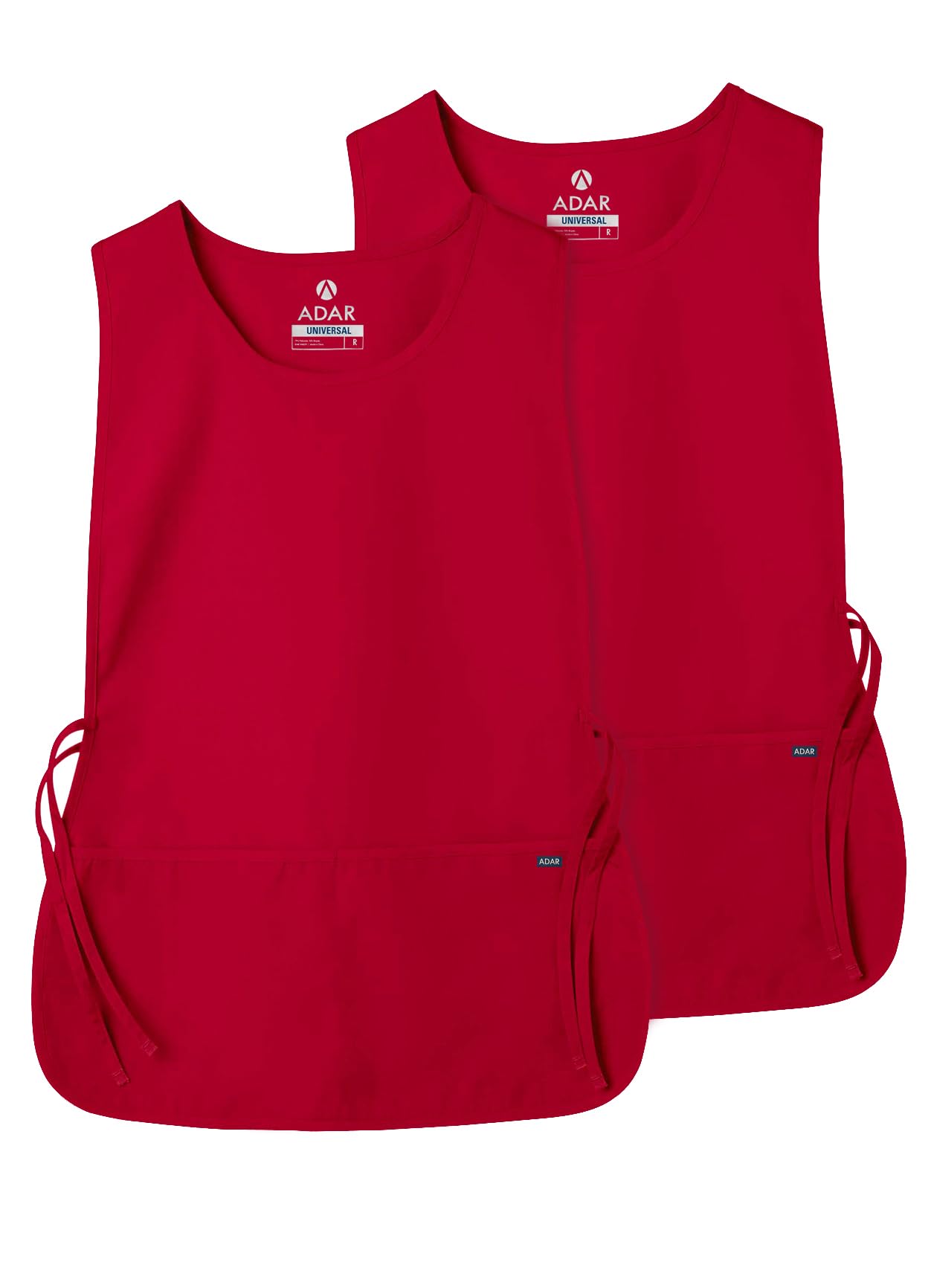 Adar Universal Cobbler Apron 2 Pack - Unisex Cobbler Apron - 7022 - Red - R