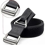 FAIRWIN Men's Riggers Tactical Belt, Military Style Nylon Webbing Outdoor Security Combat Velcro Belt in Delicate Gift Box