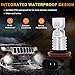 OXILAM H8-H11 LED Fog-Light Bulbs Extremely Bright 2600 Lumens 6000K Xenon White Non-polarity Sensitive for Fog-Lights or DRL , Pack of 2