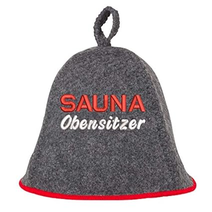 Saunahut'Sauna Obensitzer' Saunakappe Saunamütze Sauna Filz Kappe Lustige Hüte