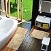 MAYSHINE Bathroom Rug Set | Soft Plush Chenille Bath Mats with PVC Non-Slip Backing, Absorbent Washable Quick Dry Area Rug Sets for Bathroom Floor | 32