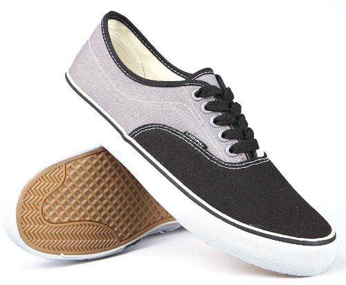 grey canvas trainers