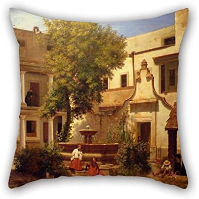 Oil Painting Jos?? Jim??nez - Interior Of The Metropolitan Cathedral Choir School Cushion Covers 16 X 16 Inches / 40 By 40 Cm Gift Or Decor For Family Outdoor Valentine Kids Boys Gf Husband - Twic