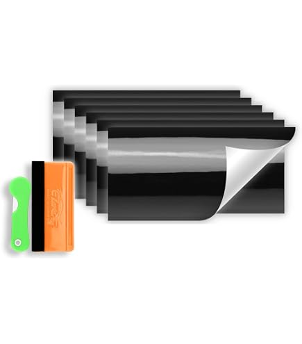 thumbnail image 2 of Aazon.co: 6Pcs 4\"x6\" Navy Blue 3D Carbon Fiber Textured Vinyl Wrap... 2 of 9