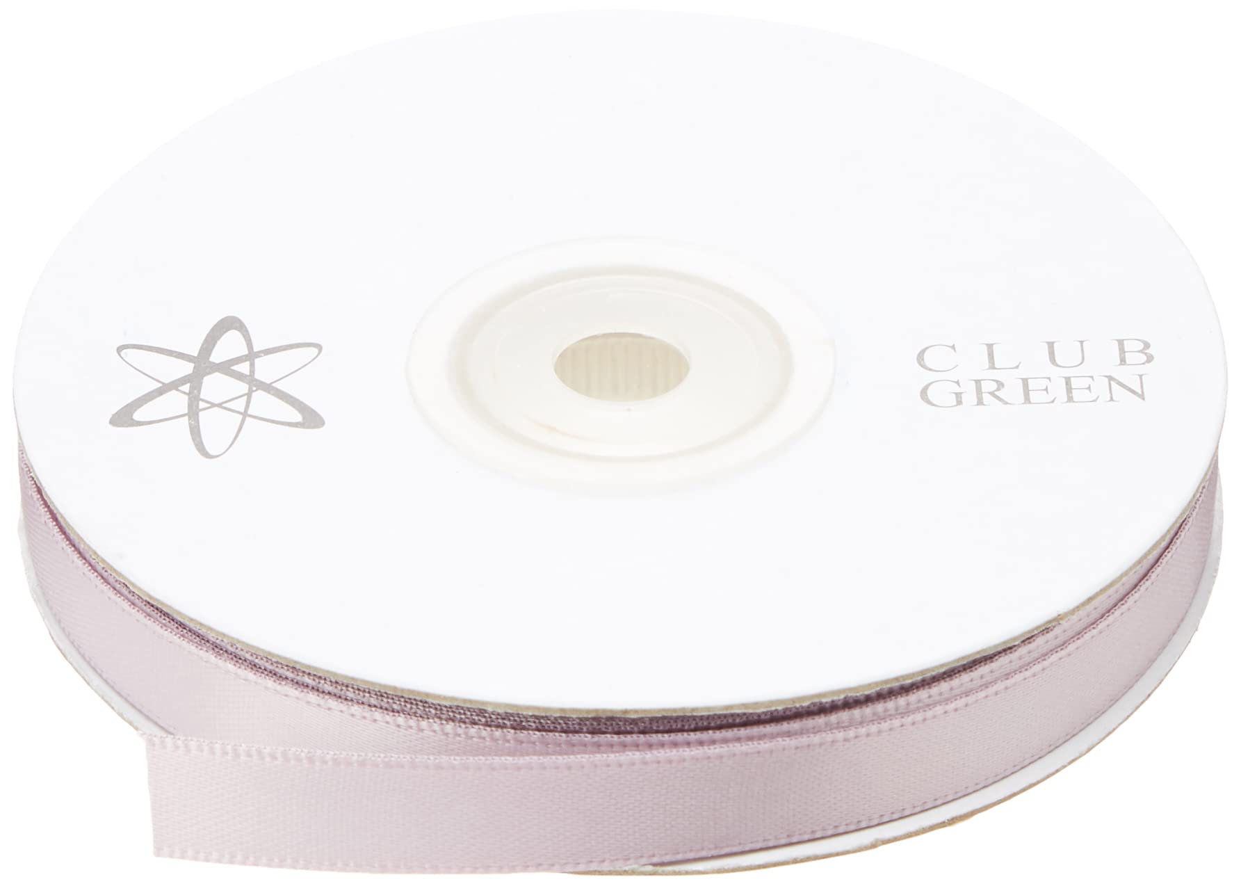 CLUB GREEN MAUVE D/SATIN RIBBON 10MMX25MT, Fabric, 9.5 x 9.5 x 1.2 cm
