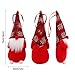 PartyTalk 3pcs Handmade Swedish Tomte Christmas Gnome, Scandinavian Santa Gnome Christmas Ornaments for Home Holiday Christmas Hanging Decorations Xmas Gifts