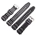 OliBoPo Waterproof Natural Resin Replacement Watch Band for Casio AQ- S800W SGW-300H MRW-200H AE-1200 W-800H W-735H (Black)
