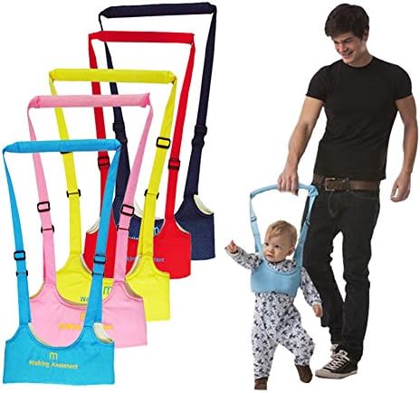 NiceMax Handheld Baby Walking , Safety Harness to Prevent Baby Falling, Non-Toxic, Breathable and Comfortable, Pulling and Lifting Dual Use (Red)
