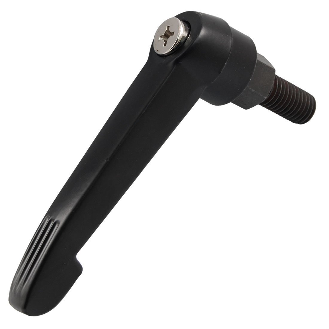 Black Adjustable Handle Clamping Lever with Stud M12 Thread 20mm Stud Length