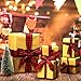 60 Yards Christmas Plaid Burlap Ribbon Christmas Gingham Wrapping Ribbon for Christmas Crafts Decoration Floral Bows Craft, 6 Sizes (Red, Black)