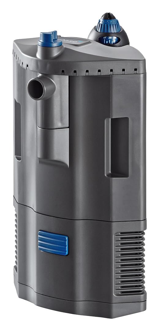 Oase BioPlus Thermo 50 - Compact Fish Tank Filter and Heater With Three-Stage Filtration, Adjustable Diffuser Nozzles, and EasyClean Mechanism - 350 Litre/Hour Pump - For Tanks Up to 50 Litres