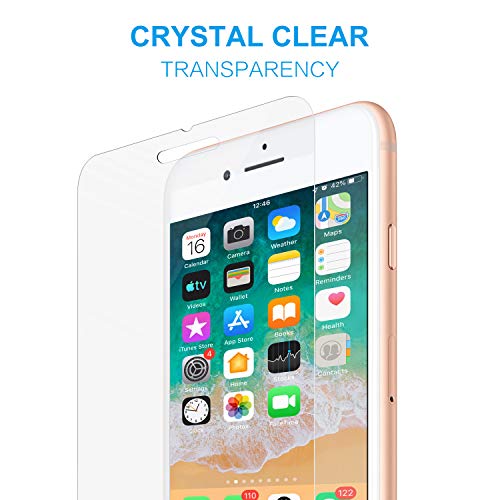 Amuoc Compatible with iPhone 7/7S Screen Protector | iPhone 8/8S Screen Protector |iPhone 6/6S Screen Protector, Tempered Glass Film for Apple iPhone 6/7 /8/6S/7S/8S 3-Pack Clear