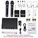 Phenyx Pro Wireless Microphone System, 4-Channel VHF Wireless Microphone Set with 2 Handhelds/2 Bodypacks/2 Lapels/ 2 Headset, Metal Receiver, Suitable for Church, Meeting, Conference(PTV-2000-2H2B)