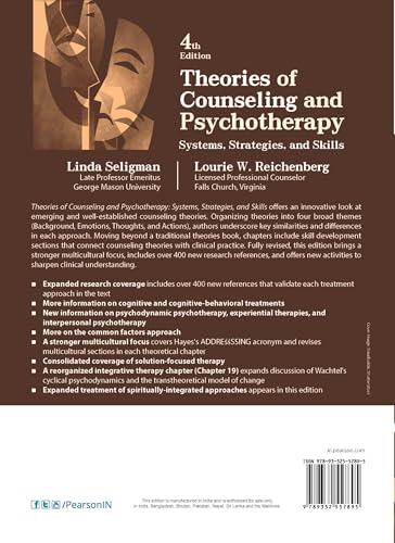 Pearson THEORIES OF COUNSELLING AND PSYCHOTHERAPY, 4TH EDN 1