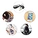 CHMING Bunny Keychain Soft Cute Rex Rabbit Fur Keychain Car Handbag Keyring