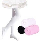 Ehdching Toddler Girls Ballet Dance Tights Little Kids Ultra Soft Footed Leggings Stockings Pantyhose