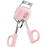 617 CTNRRL Heated Electric Eyelash Curlers, Handheld Portable Eyelash Curlers,3 Heating Modes Stable Temperature No Harm to Lashes Quick Pre-Heat for Women Makeup Accessories (Pink),1 Count