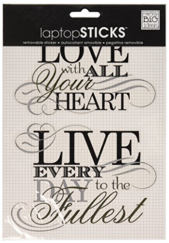 me & my BIG ideas Removable Laptop Sticker, Live Every Day To The Fullest