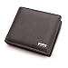 Black Sales Friday Deals Cyber Sales Monday Deals Week-Leather Wallet Men Coin Purse Wallets Leather With Coin Pocket mens Wallets for Crash (Coffee)