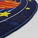 HUAHOO Kids Round Rug Solar System Learning Area Rug Children's Fun Area Rug - Non Slip Bottom (NASA Stars, 39