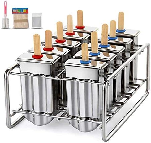 Lolly Mould Stainless Steel ice Cube Mold Popsicle Molds Frozen Ice Cube Molds Popsicle Maker DIY Ice Cream Tools Cooking Tools