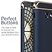 kwmobile Case Compatible with Samsung Galaxy A3 (2017) - Shockproof Hard Back Cover with Chrome Frame - Dark Blue