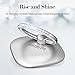 ESR Cell Phone Ring Holder Stand, Universal 360° Rotation Finger Kickstand with Glitter Rhinestone Compatible with iPhone/iPad/All Smartphone and Tablet - Silver