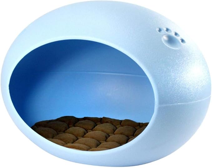 Pet Bed Colorful Kennel Eggshaped Plastic + Sponge Outdoor Waterproof
