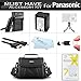 Must Have Accessory Kit For Panasonic HC-V180K, HC-WXF991K, HC-W580K, HC-V380K, HC-VX981K, HC-VX870K, HC-V770K, HC-WX970K HD Camcorder Includes Replacement VW-VBT190 Battery + Charger + Case + More