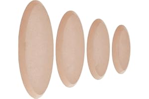 OLYCRAFT 4Pcs 4 Sizes Oval Pottery Molds Ceramics Plate Forming Molds Ceramic Mold for Clay Pottery Boards for Handbuilding Oval Ceramics Forming Plate Pottery Tools for Ceramics Making Craft