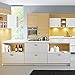 Amazer Cabinet Handle Pulls, Satin Nickel Cabinet & Furniture Hardware Bin Cup Drawer Handle Pull - 3.07