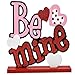 3 Valentines Day Table Decorations Valentine Wooden Centerpiece Decor Heart Love Tabletop Sign Valentine's Gift for Fireplace Mantle Shelf Office Desk Dining Room Bedroom Kitchen Home Romantic Party