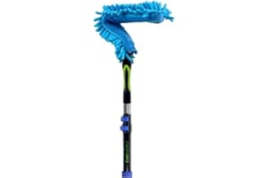 EVERSPROUT 3 Foot Flexible Microfiber Ceiling & Fan Duster | Bendable to Clean Any Fan Blade | Removable & Washable Brush Head | 3-Stage Lightweight Aluminum Extension Pole