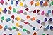 Boston Creative company LLC Rainbow Raindrop Garland - Paper Raindrops - Rain Drop - Raindrop Paper Garland - Nursery Decor - April Showers - Spring Garland - Raindrop Baby Shower #GAR_110