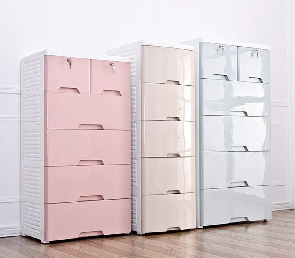 Wyyggnb Storage Tower Storage Drawers, Multi-Layer Chest of Drawers, Children's Room Drawer Type Storage Box Hall Locker Living Room Sundries Finishing Cabinet (42 50 123CM) (Color : B): Home & Kitchen