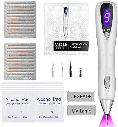UPGRADE With UV Lamp Adjustable 9-Levels Spotlight USB Rechargeable (Sliver)