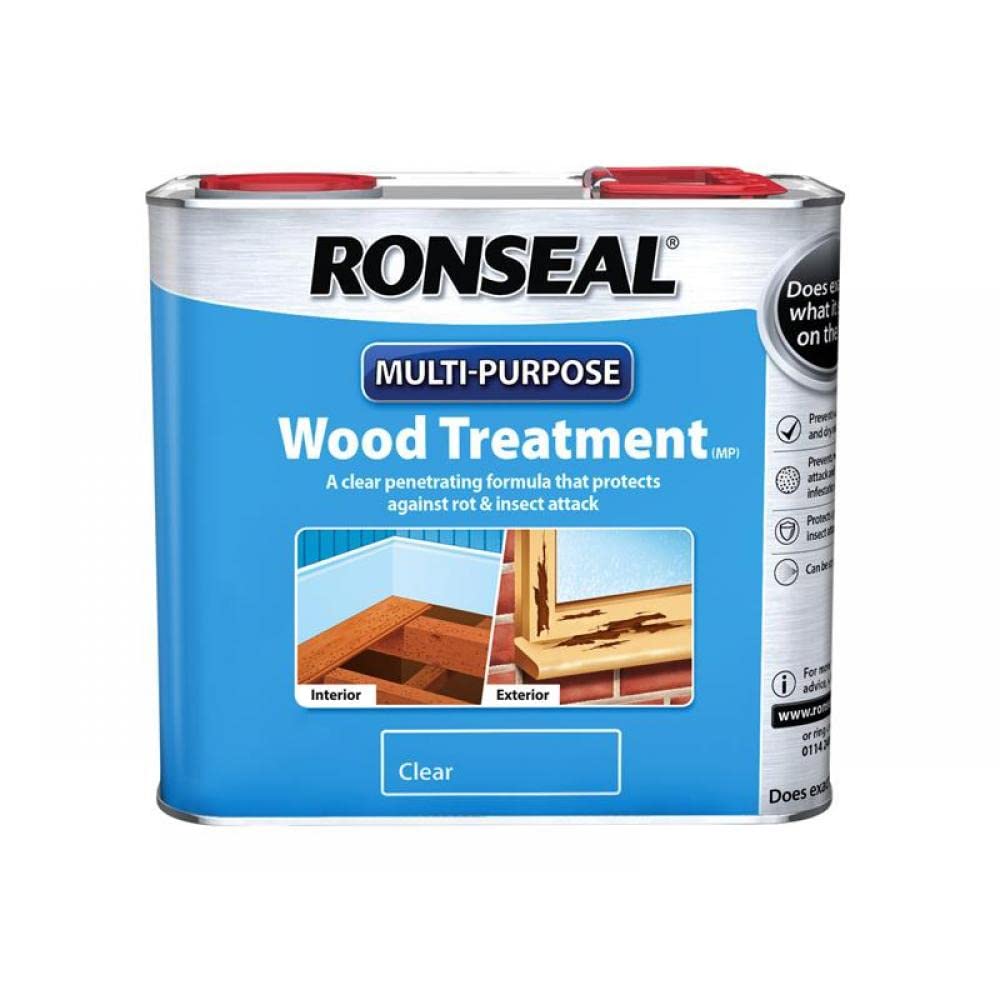 Ronseal RSLWT25L 2.5 Litre Multi-Purpose Wood Treatment - Natural
