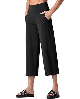 wide leg capri yoga pants