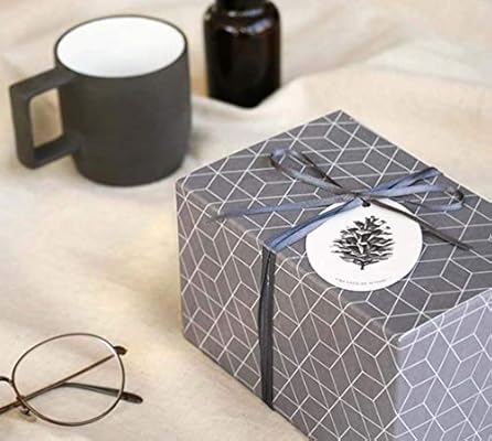 8pcs Gray Geometric Candy Cookie Gift Wrap Boxes Packing Bags