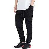 AIRNINE Men's Premium Twill Drop Crotch Jogger Pants S-5XL