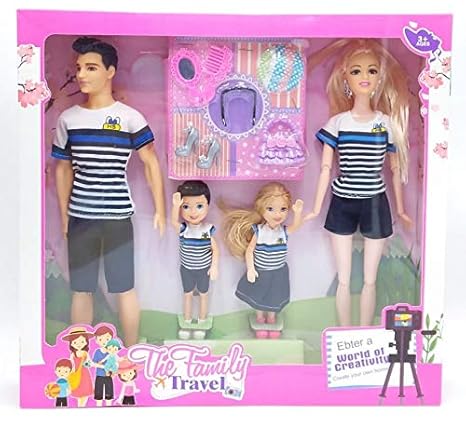 barbie family set